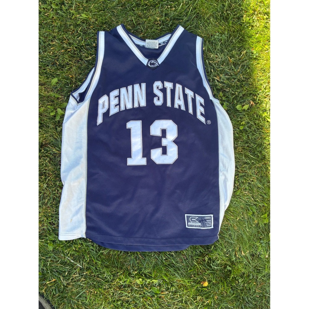 Colosseum Penn State Nittany Lions Basketball Jersey Navy Blue 13 Large Mens